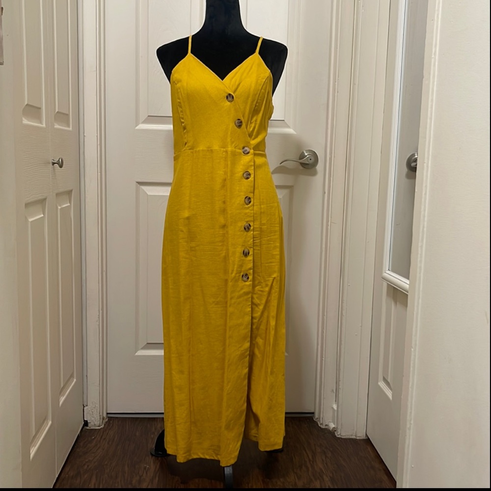 Linen Blend Dress